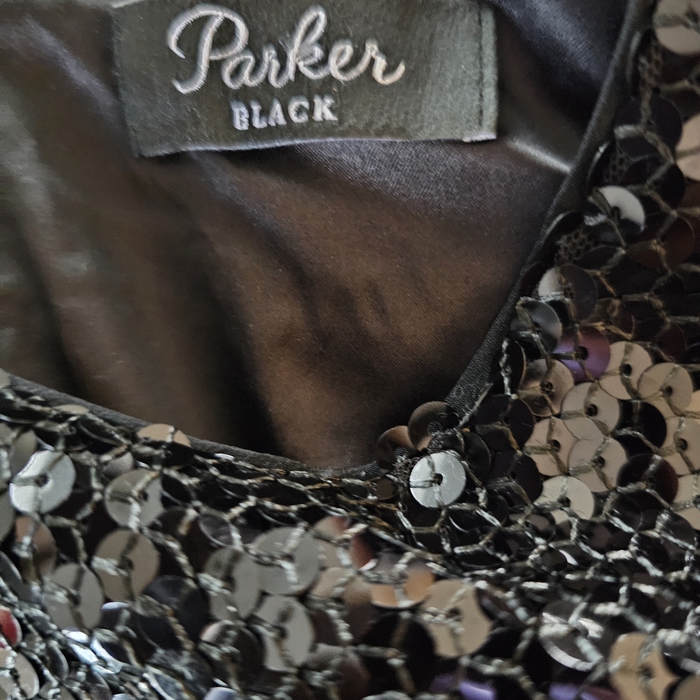 Parker Black Sequin Top Size Small‎ - Picture 3 of 3